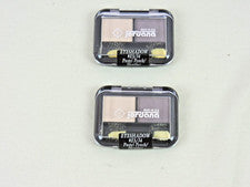 LOTE DE 2 sombras de ojos Jordana ES Duo (0,078 oz/2,2 g) pastel melocotón/brezo