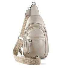 BOLSO BANDOLERA BANDOLERA MUJER MODA CON CORREAS INTERCAMBIABLES DORADO