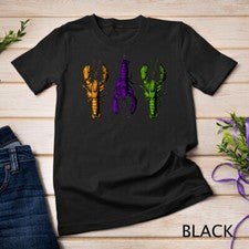Camiseta Mardi Gras Cangrejo Happy Mardi Gras Camisa Unisex Camiseta
