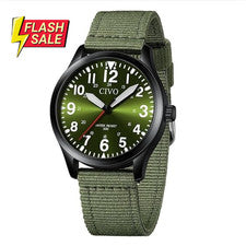 Reloj de Pulsera para Hombre Mujer 38mm Resistente Exterior Cuerda Militar