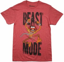 Nueva Camiseta Gráfica Muppets Personaje Animal Programa de TV Modo Bestia Camiseta Roja XXL