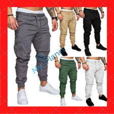 Pantalones Largos De Chándal Casual Para Hombre Moda De Algodón Gimnasio Deporte