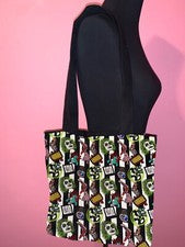 Beetlejuice Bolso de Mano con Bolsillo Interior, Beetlejuice Bolso de Hombro Escolar