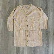 Vestido para mujer ASOS Design camel de gran tamaño súper suave con botones - EE. UU. 4