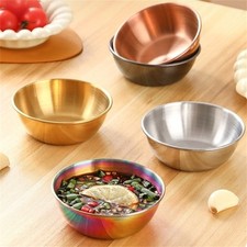 Cuencos de inmersión compactos y elegantes de acero inoxidable de 4 piezas para cualquier mantel