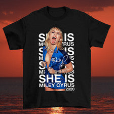 LO ÚLTIMO Camiseta Miley Cyrus Manga Corta Algodón Unisex Todas las Tallas