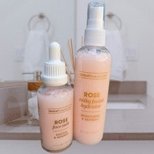 🌹 Hidratante facial rosa lechosa y calmante de leche facial de rosa + dúo nutritivo 🌹