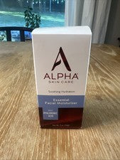Crema hidratante facial esencial Alpha Skin Care, ácido hialurónico, aloe, vitamina B&E 2 oz