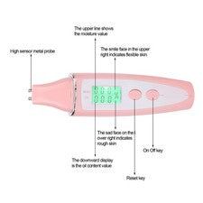 Probador de piel facial pantalla inteligente cuidado de la piel detector de piel digital portátil Pe HEN