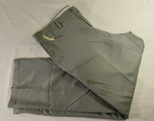 Pantalones para hombre Haggar Cool 18 poliéster frente plano cintura cómoda griffin 38x29 nuevos