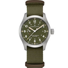 Hamilton Khaki Field Power Reserve Mechanical Green Dial Men's Watch H69509960