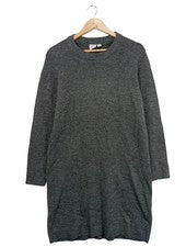 UP2FASHION Vestido Punto Mujer Gris Talla 40 Casual Minimalista