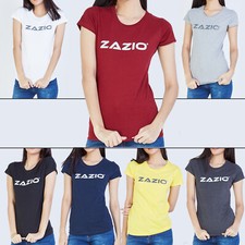 Camiseta clásica de manga corta con cuello redondo para mujer ZAZIO, camisetas ajustadas gráficas