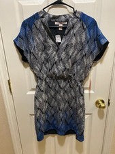 Nuevo Vestido Camisa Para Mujer Forever 21 Contemporáneo Marfil Negro Azul Talla Mediana