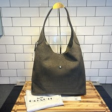 Nuevo Bolso de Hombro Coach Brooklyn 39 Gamuza Verde Oliva con Bolsa para el Polvo CW636 PRECIO DE VENTA SUGERIDO POR EL