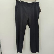 Pantalones de vestir de colección Botany 500 para hombre 38 negros años 90 pierna recta ocasión EE. UU. NUEVOS CON ETIQU