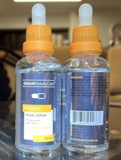 Global Beauty Care Vitamina C Suero Facial Antienvejecimiento 1.7 OZ Lote 2 Sin Crueldad