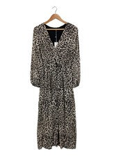 P.M. Maxivestido SELECTED vestido de verano elegante gris talla 36