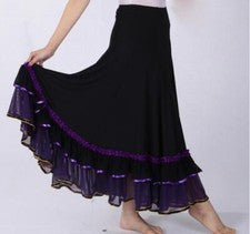 Para mujeres Modernas Faldas de Baile Empalme Vestido de Baile Faldas Empalme Cuadrado Baile
