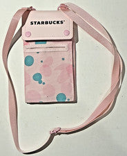 Bolsa de Teléfono Starbucks Bandolera Bolso Cuello Rosa Sin Usar Genuino Tailandés Edición 2022