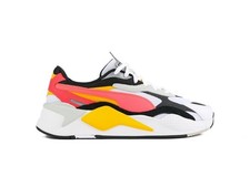 Zapatillas de deporte PUMA RS-X³ PUZZLE WHITE-LAVA BLAST para hombre vibrantes, en capas talla 11 BNWB