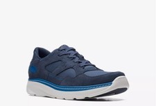 Clark Chart Lite Tor Hombre Azul Marino Combinado Gamuza/Lona Entrenador Reino Unido Talla 10 G EUR 44,5