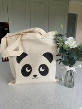 PANDA - BOLSA DE COMPRAS TOTE ALGODÓN