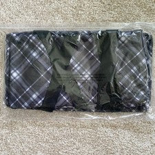 Nuevo bolso utilitario Thirty One mediano negro Pick Me a cuadros 585A