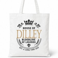 Bolso de Mano DILLEY Casa del Apellido Algodón Idea de Regalo