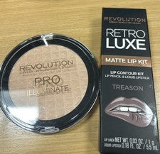 Kit iluminador y labios Revolution Bundle PRO Illuminate. Nuevo precintado