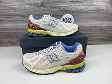 *RARO NEW BALANCE Para hombres 1906R Blanco Amarillo Azul Marrón M1906RVB Correr