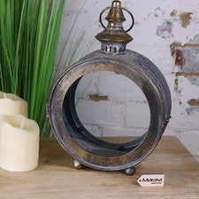 Linterna redonda estilo vintage Devra decoración del hogar marroquí velas de lujo regalo