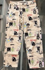 Pantalón Patinador Unisex Urban Outfitters M/SF/T Misfit Mad Minds Crema Talla 28