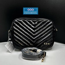 BOLSO BANDOLERA COCO ACOLCHADO CÁMARA MONEDERO NEGRO BASTANTE SENCILLO NUEVO CON ETIQUETAS