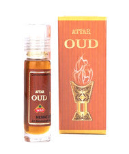 Paquete de 12 aceites de perfume Nemat Attar Oud Roll On 8 ml fragancia Woody Oudh