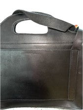 Urban Southern Franklin Negro Grano Completo Lthr Sujetadores Hardware Bolsa para Computadora $295 NUEVO