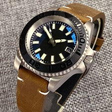 Reloj 40 mm 20 bar titanio NH35A PT5000 Lume para hombre luz automática vidrio de zafiro abovedado