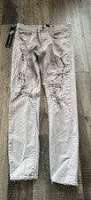 Pantalones de mezclilla Jordan Craig 34x32 gris envejecidos para hombre calce recto estilo Y2K nuevos