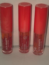 Lote de 3 Nuevas MANCHAS LABIALES ROJAS Ulta Beauty Tamaño de Viaje 1.5ml/.05oz ea