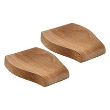 Juego de 2 reposacucharas de madera para organización de cocina y almacenamiento de utensilios de cocina