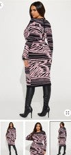 Nuevo vestido ceñido al cuerpo XL de longitud media para mujer