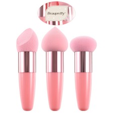 3 PIEZAS Base Maquillaje Esponjas Base Licuadora Esponjas Maquillaje Esponja Pinceles