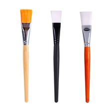 Cepillos de máscara 3 piezas Cepillos faciales Maquillaje Belleza Ventilador Aplicador de ácido