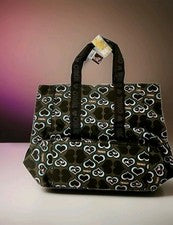BOLSO DE MANO ONEILL BOLSO CARTERA CORAZONES MARRÓN VERDE AZULADO NEGRO ESFERA EN ROBLE MARCA NUEVO CON ETIQUETAS