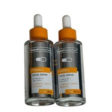Suero facial Global Beauty Care vitamina C 1,7 oz paquete de 2 iluminadores antienvejecimiento