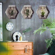 3 piezas calcomanías isométricas para decoración de pared del hogar decoración de habitación hoja verde vid flor
