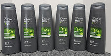 Lote de 6 champú y acondicionador Dove MEN +Care 2 en 1, fresco y limpio, vigorizante