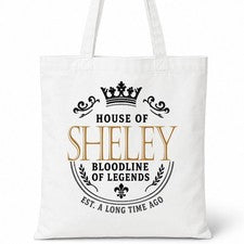 Bolso de Mano de Algodón Sheley House Of Surname Idea de Regalo