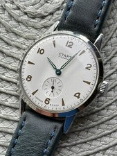 Reloj Inicio Mecánico Muñeca Clásico Hombre Cuero Ruso Soviético URSS Correa Raro