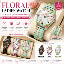Relojes de cuarzo con correa expansible para damas y niñas. 3 opciones de color